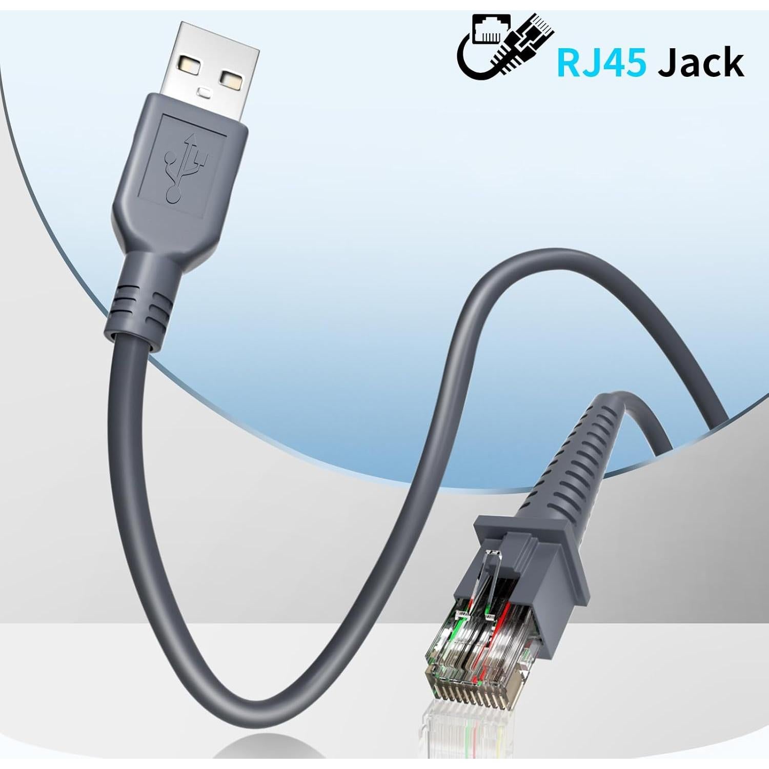 Cable USB para escáner de código de barras Lieniao 2m 2pcs