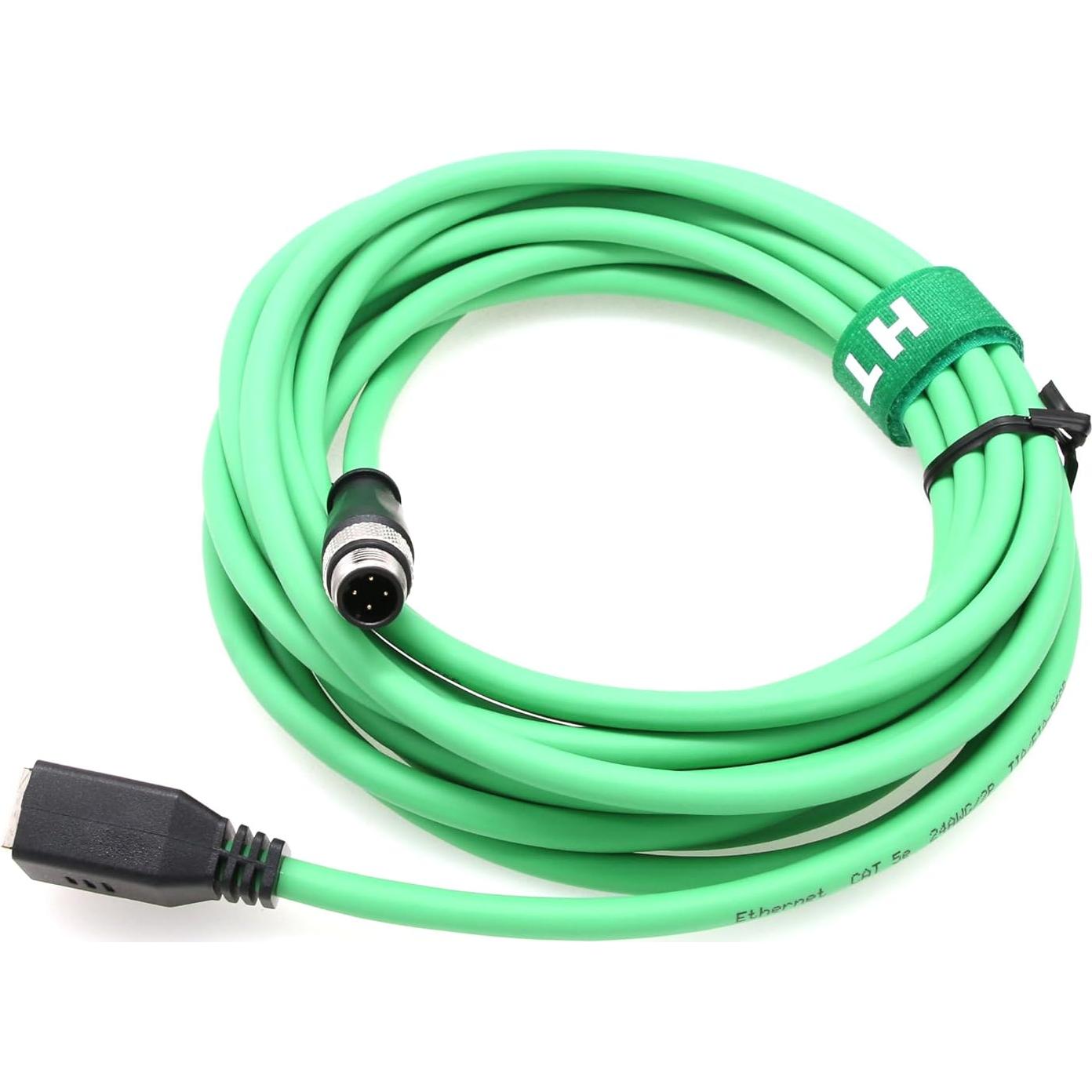 Cable Adaptador Ethernet M12 D-Codificado a RJ45 2m HangTon