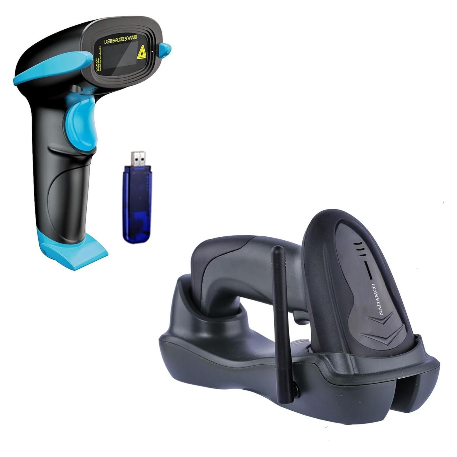 Escáner de Código de Barras Inalámbrico NADAMOO 1D y Bur3003