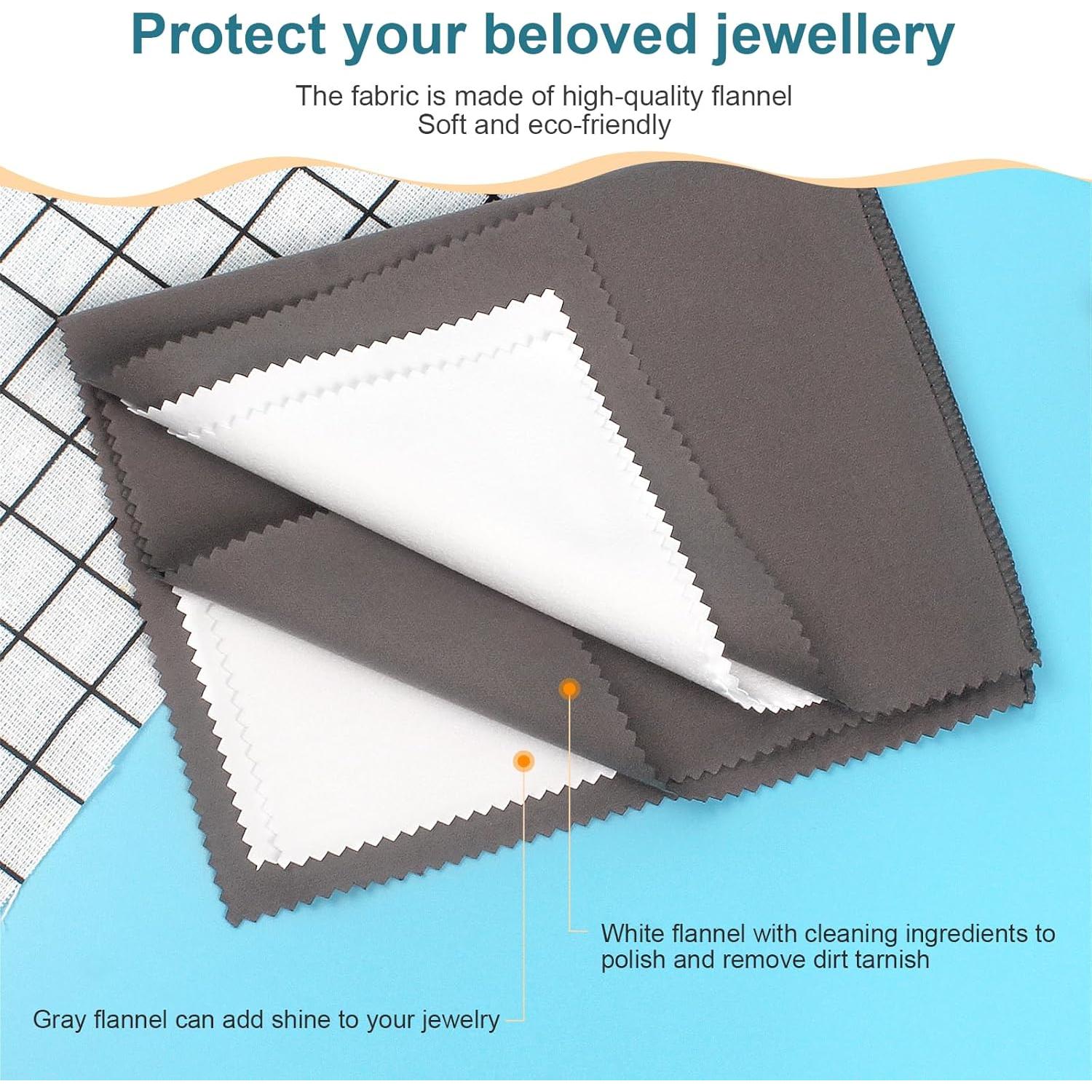 Paño de Limpieza Joyería JLKCTHH 2 Unidades Algodón Grande