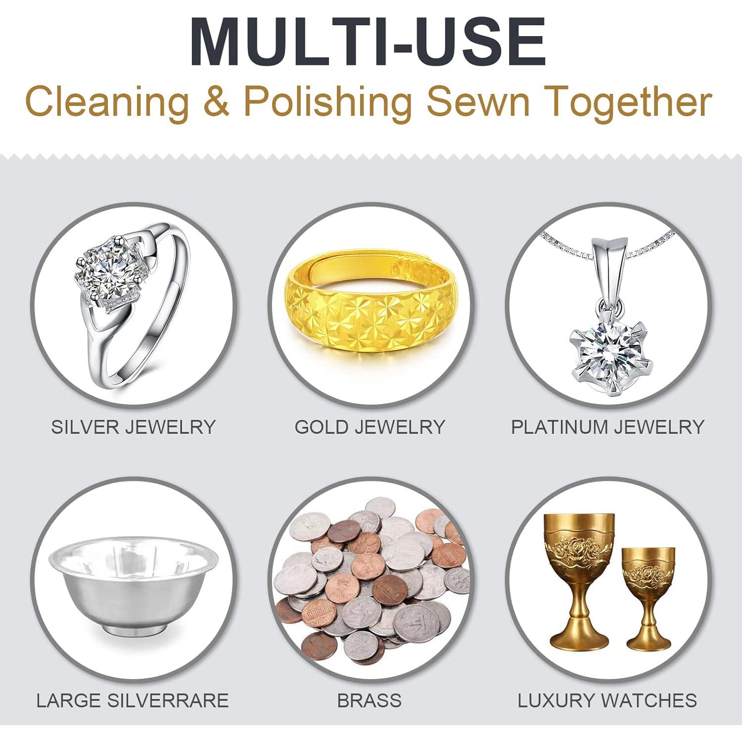 Paño de Limpieza Joyería JLKCTHH 2 Unidades Algodón Grande