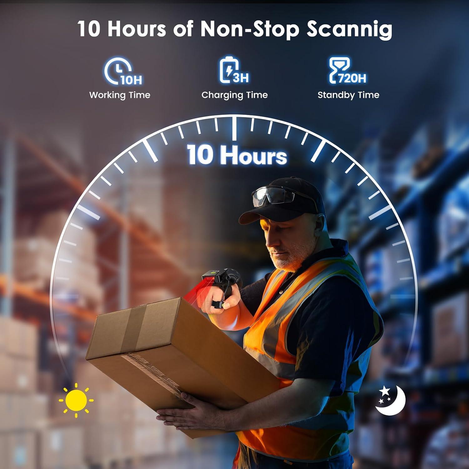 Escáner de Códigos de Barras 2D Eyoyo EY-027PRO Bluetooth