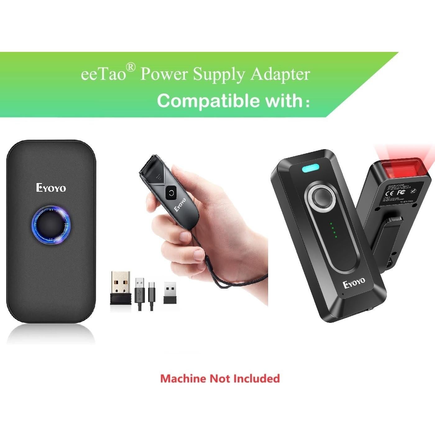 Adaptador AC/DC USBC 5V eeTao para Escáner Eyoyo EY-009L