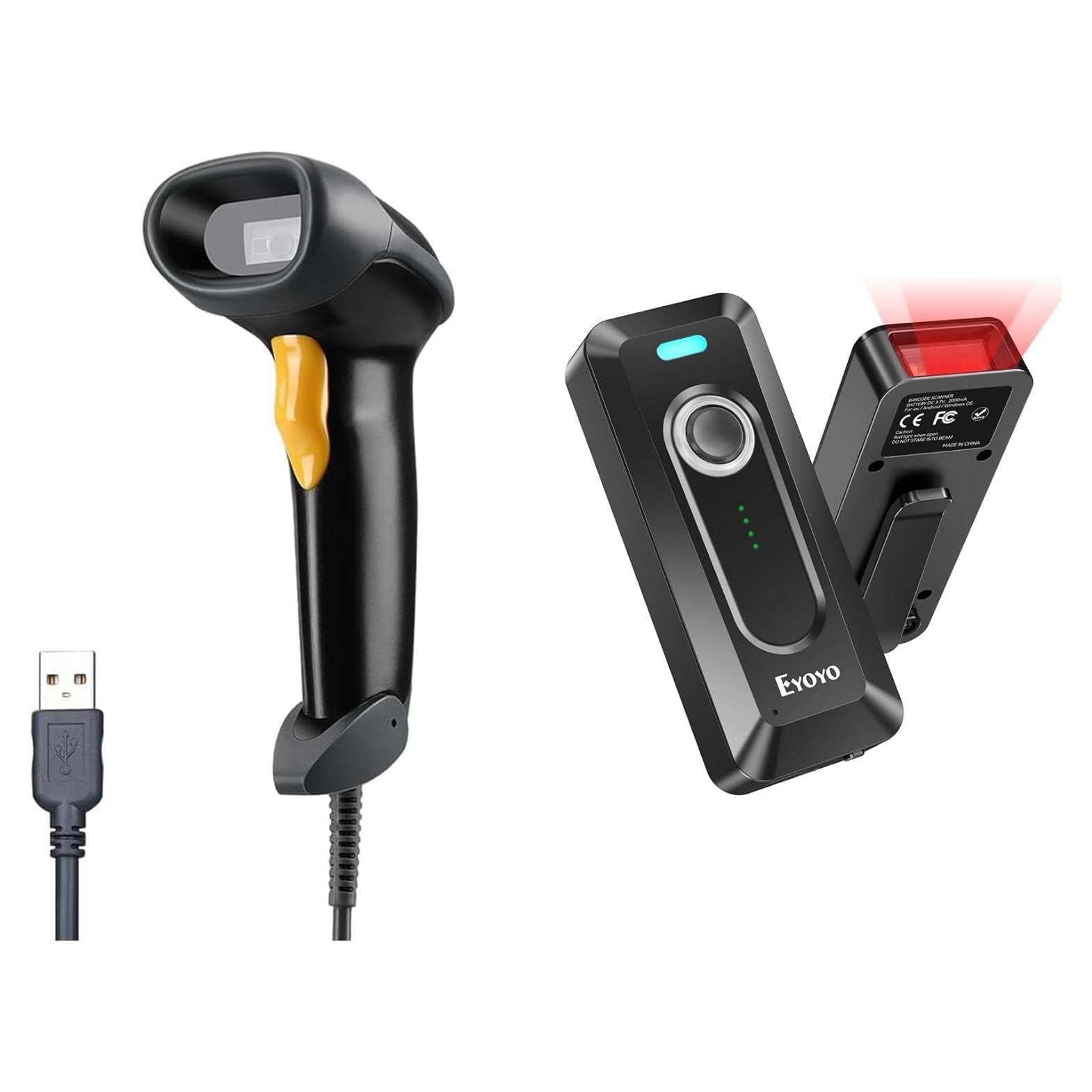 Escáner de Código de Barras 2D Eyoyo EY-039 Bluetooth Portátil