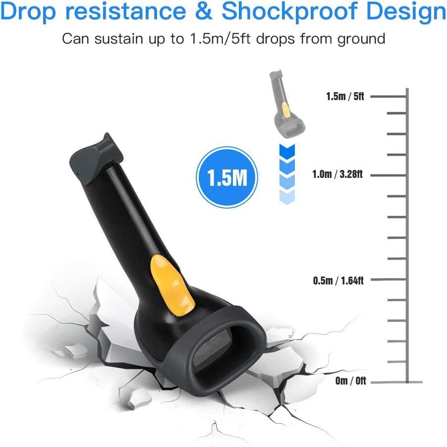 Escáner de Código de Barras 2D Eyoyo EYH2 Inalámbrico y USB