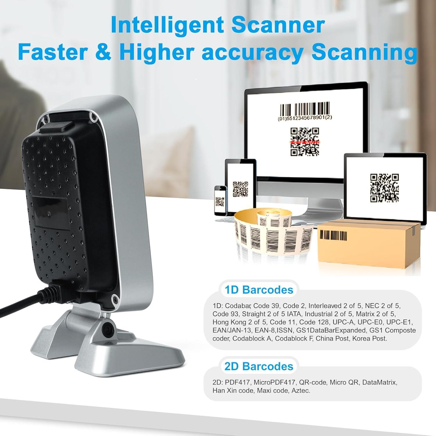 Escáner de Código de Barras USB OBZ 1D 2D Automático