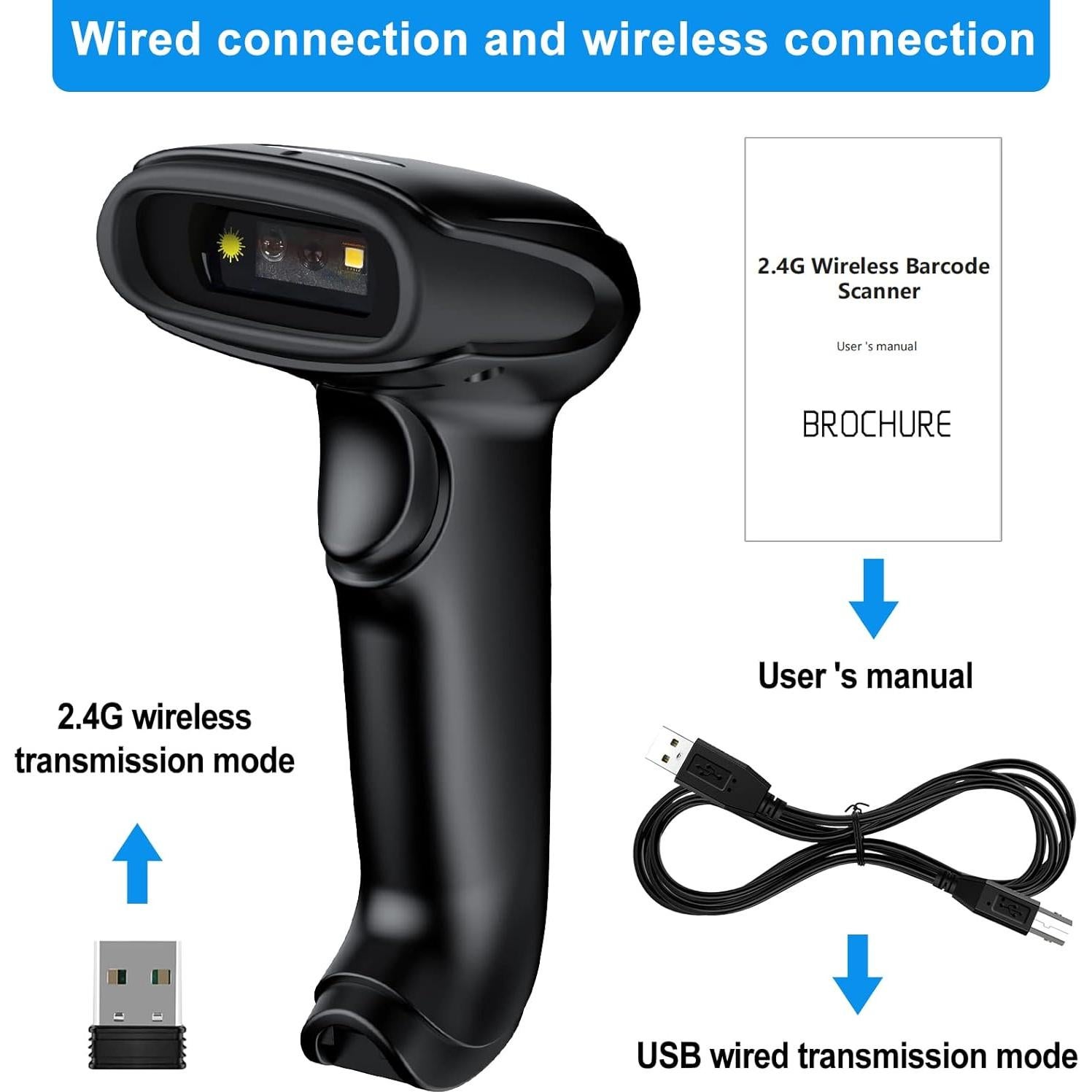 Escáner de Código de Barras Inalámbrico 2D Symcode MJ-9200DA