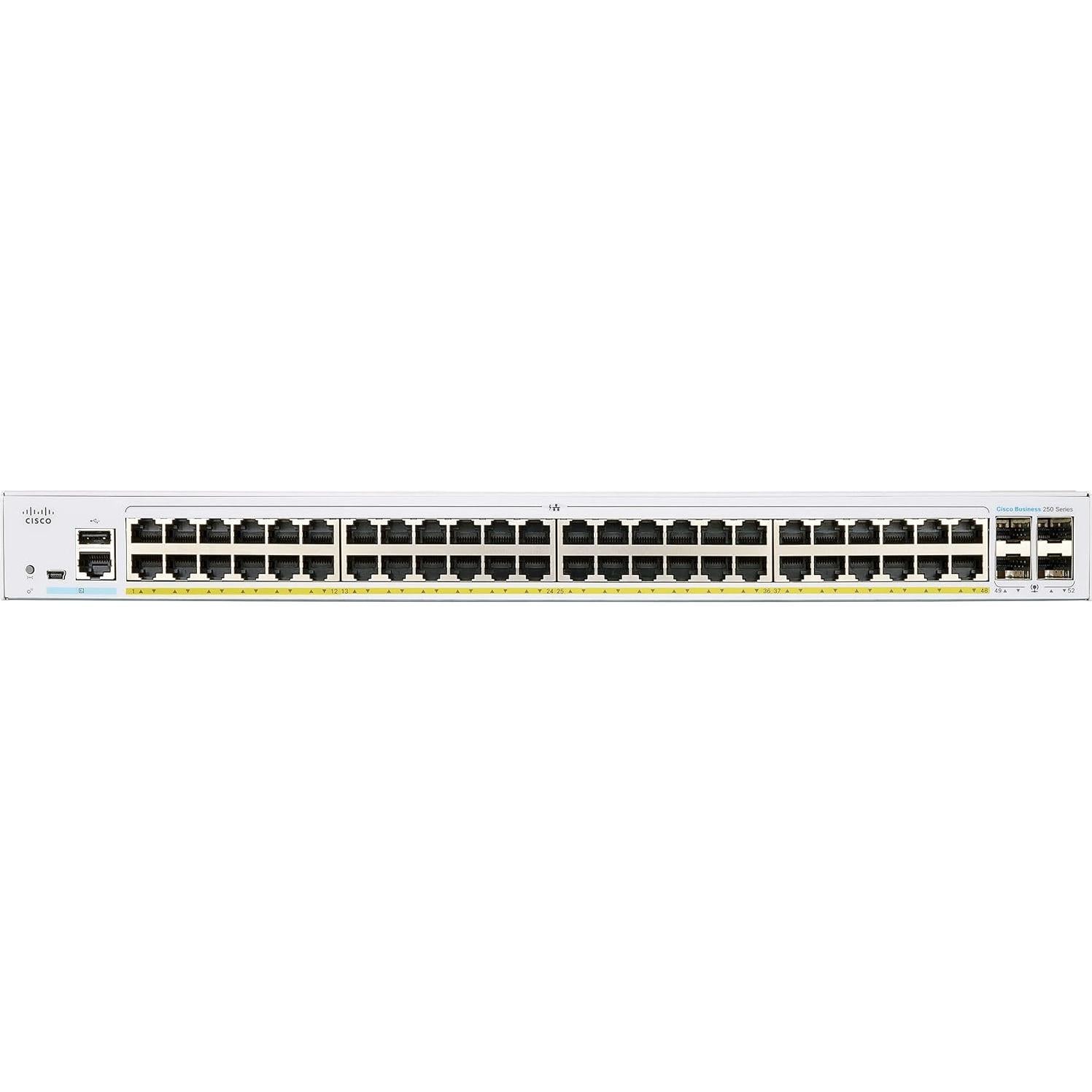 Interruptor Ethernet Cisco CBS250-48PP-4G 48 Puertos PoE