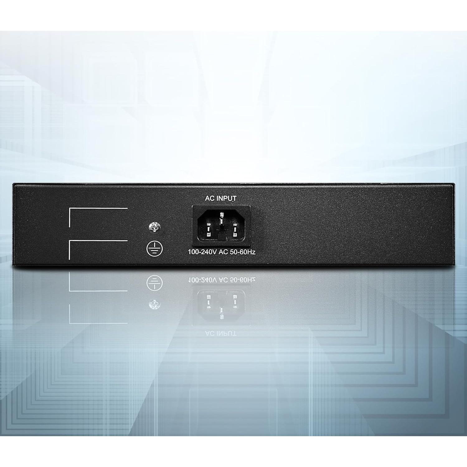 Switch PoE+ BV-Tech 8 Puertos Gigabit 130W 802.3af/at