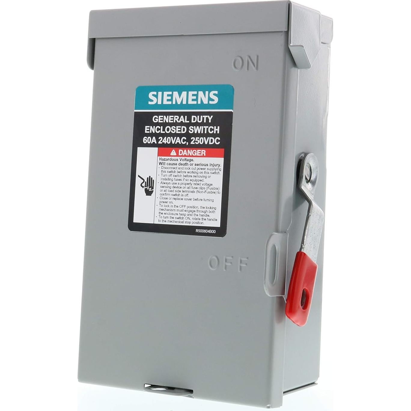 Interruptor de Seguridad SIEMENS 60A 240V No Fusible Gris