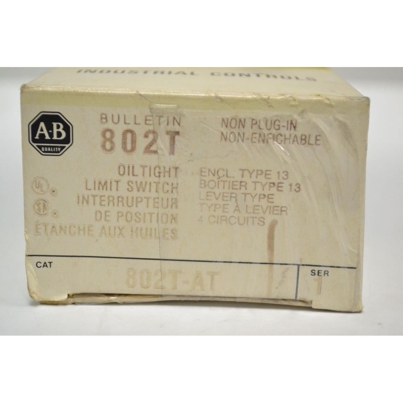 Interruptor de Límite Allen Bradley 802T-AT Oiltight 10A