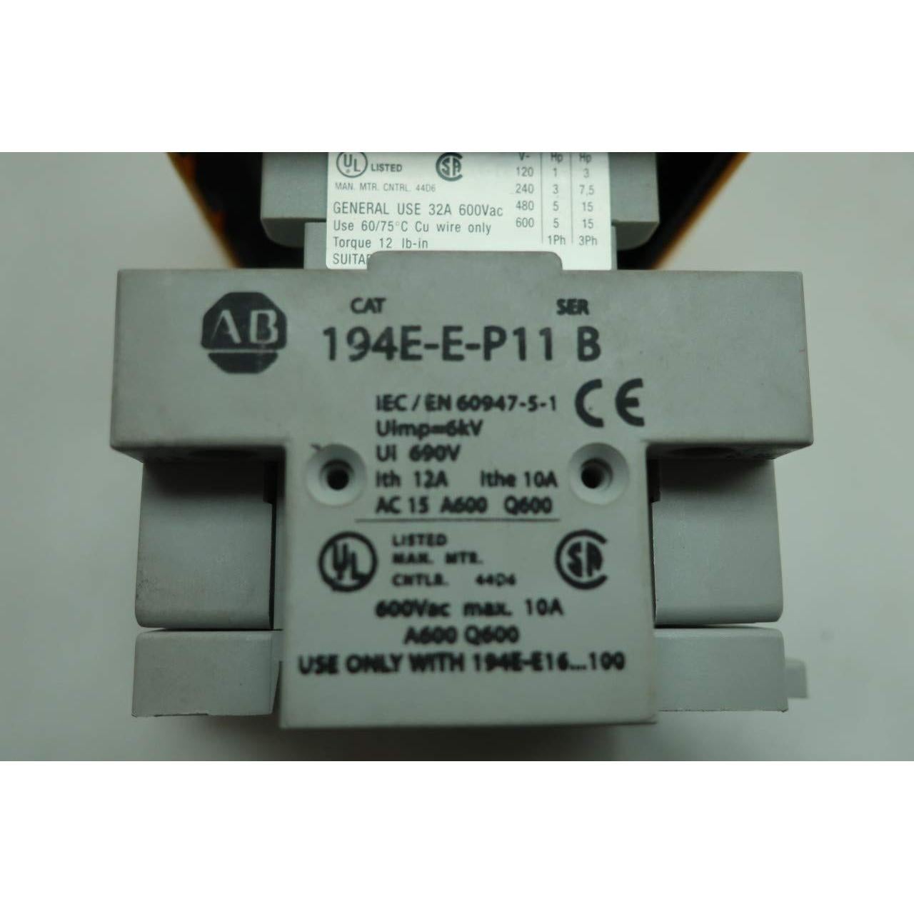 Interruptor de Desconexión No Fusible Allen Bradley 32A 600V