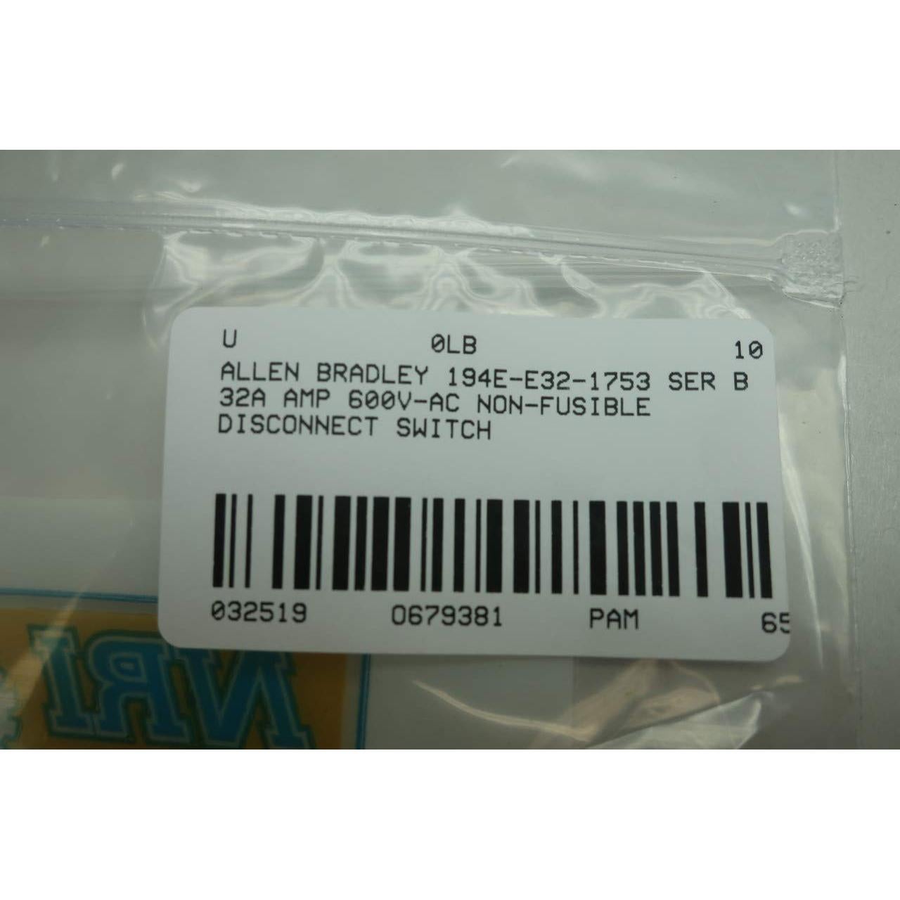 Interruptor de Desconexión No Fusible Allen Bradley 32A 600V