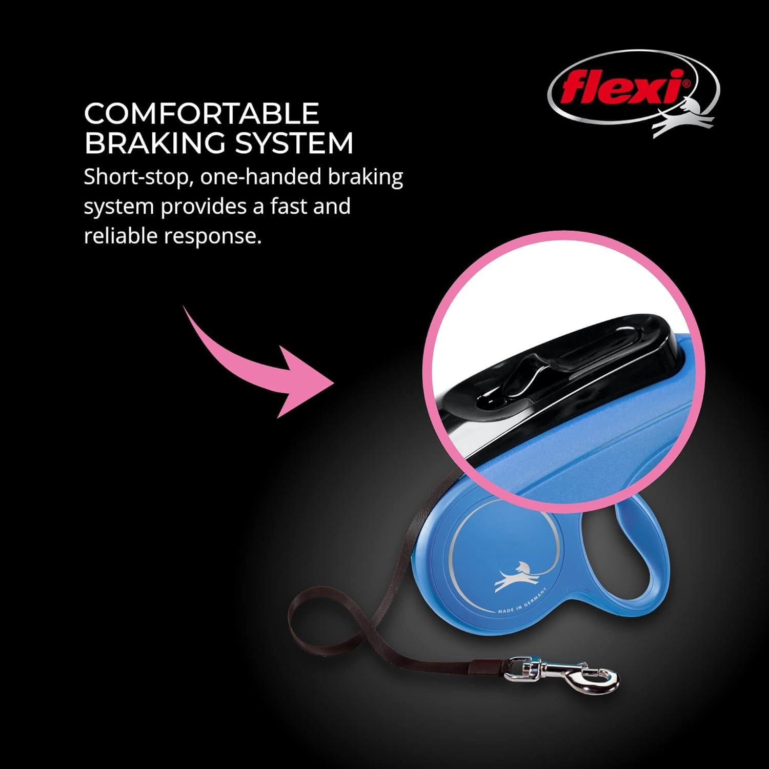 Correa Retráctil Flexi XS 10 m Azul para Perros Hasta 11,79 kg