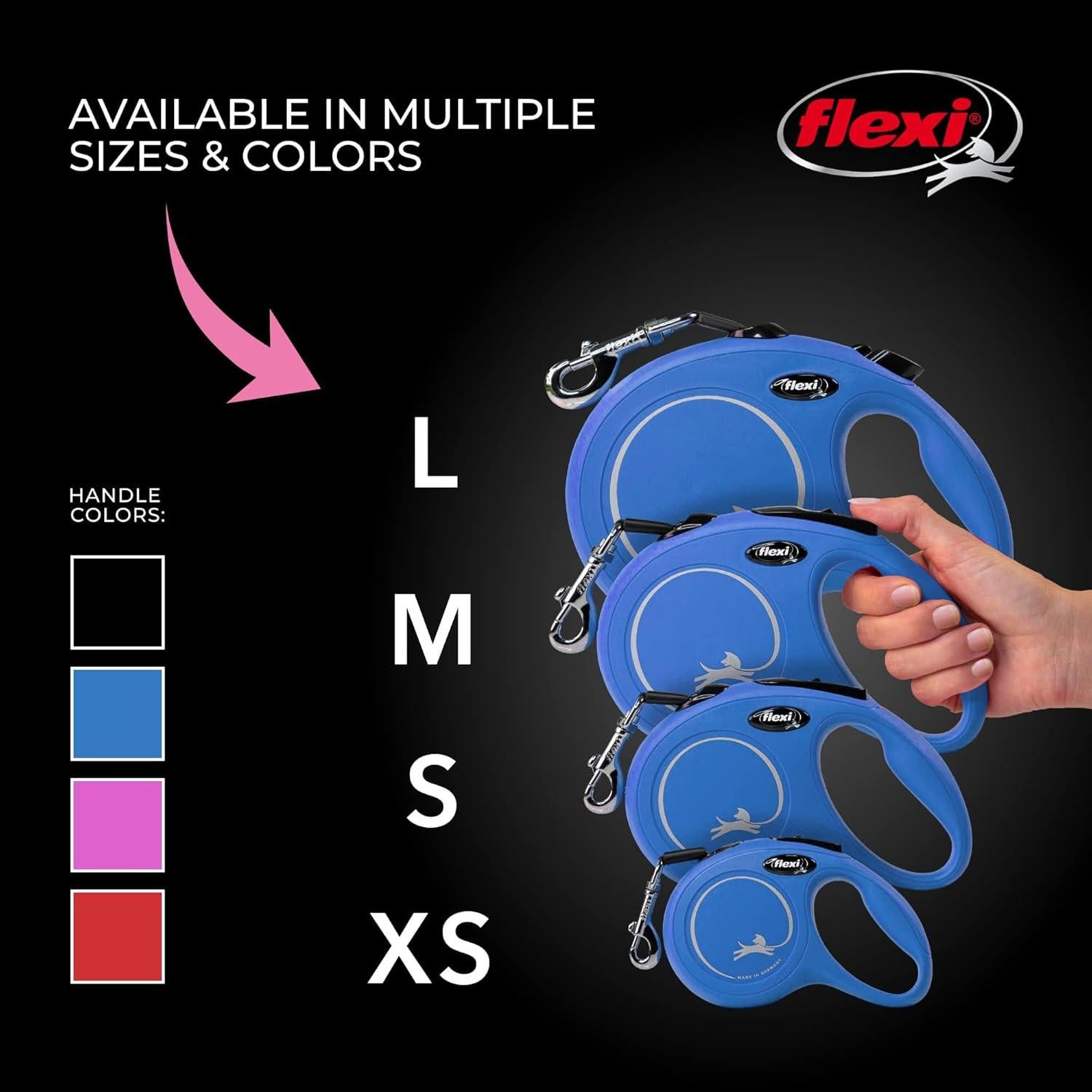 Correa Retráctil Flexi XS 10 m Azul para Perros Hasta 11,79 kg