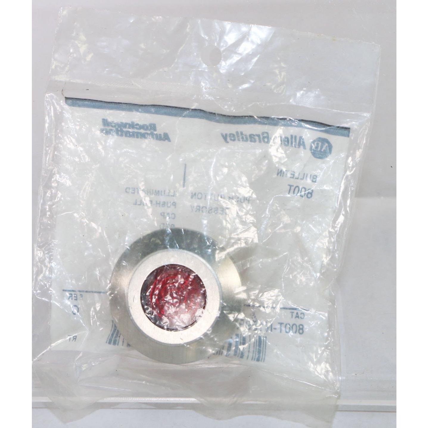 Tapa de Botón Pulsador Rojo No Iluminada Allen Bradley 800T-N159R