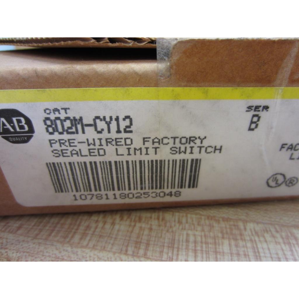 Interruptor de Límite Allen Bradley 802M-CY12 3.66m