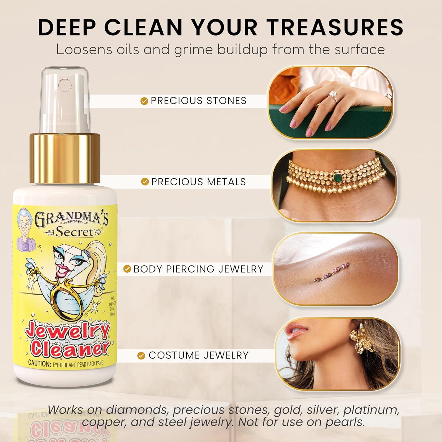 Limpiador de Joyería de la Abuela - 85 ml - Libre de Tóxicos
