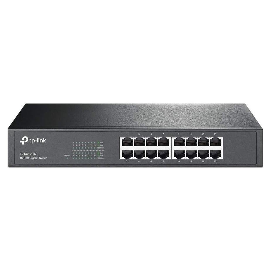 Switch TP-Link TL-SG1016D 16 Puertos Gigabit Ethernet Metal