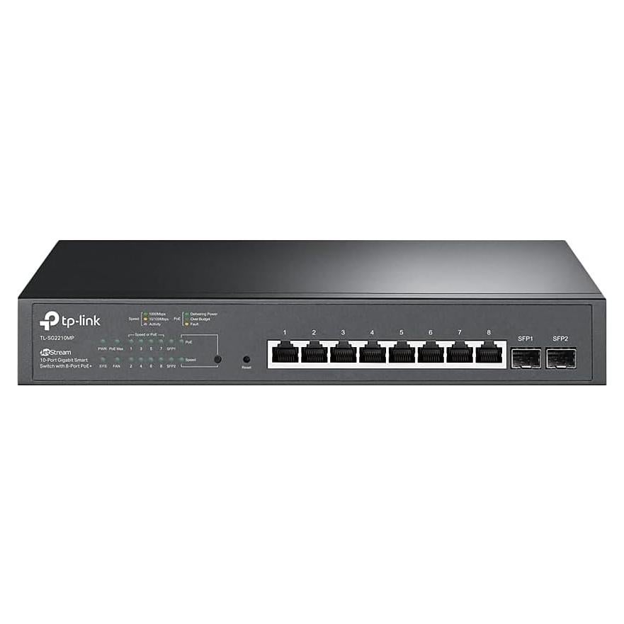 Switch TP-Link TL-SG2210MP 10 Puertos Gigabit PoE+ 150W