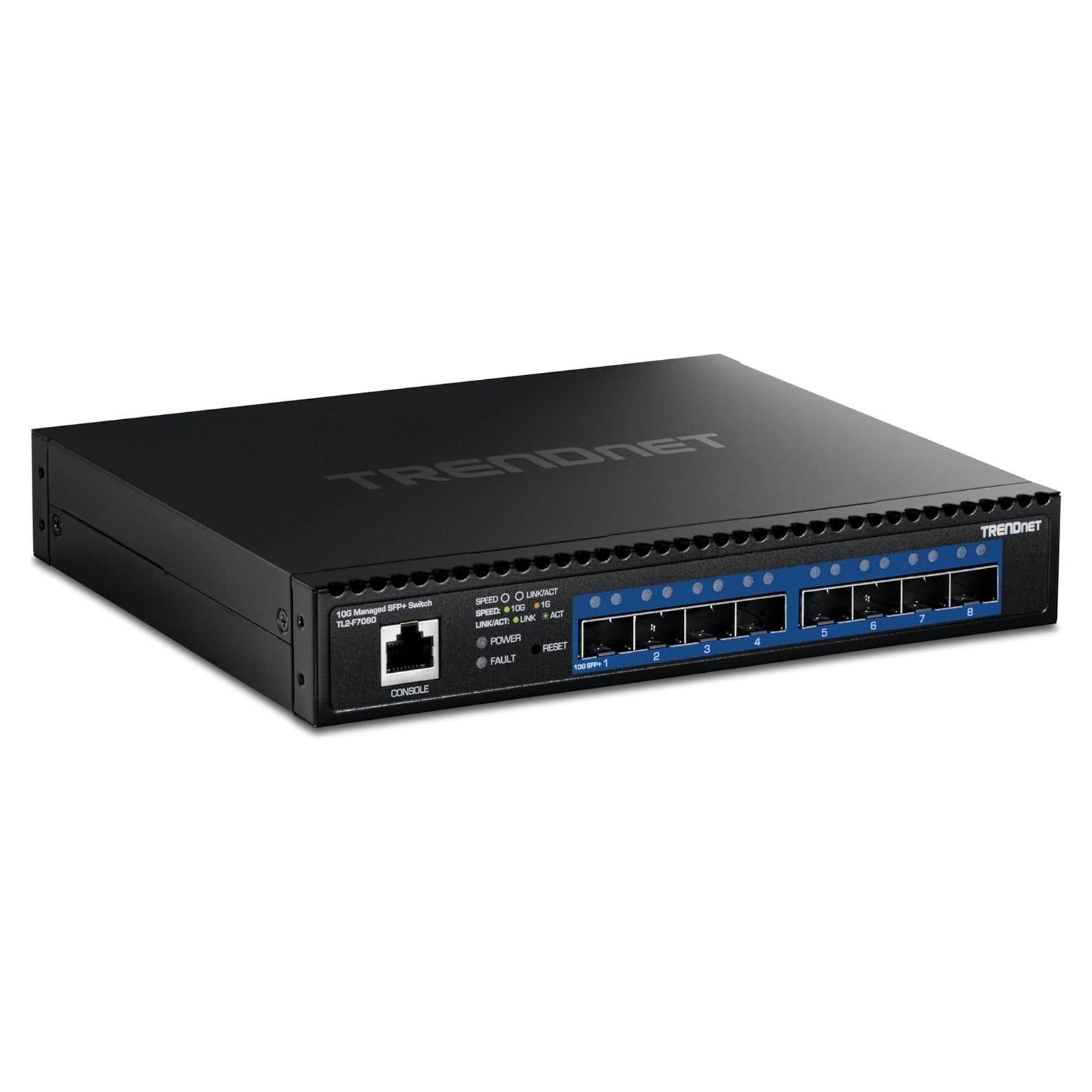 Switch SFP+ Gestionado TRENDnet TL2-F7080 8 Puertos 10G