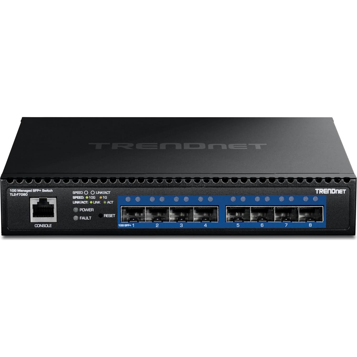 Switch SFP+ Gestionado TRENDnet TL2-F7080 8 Puertos 10G