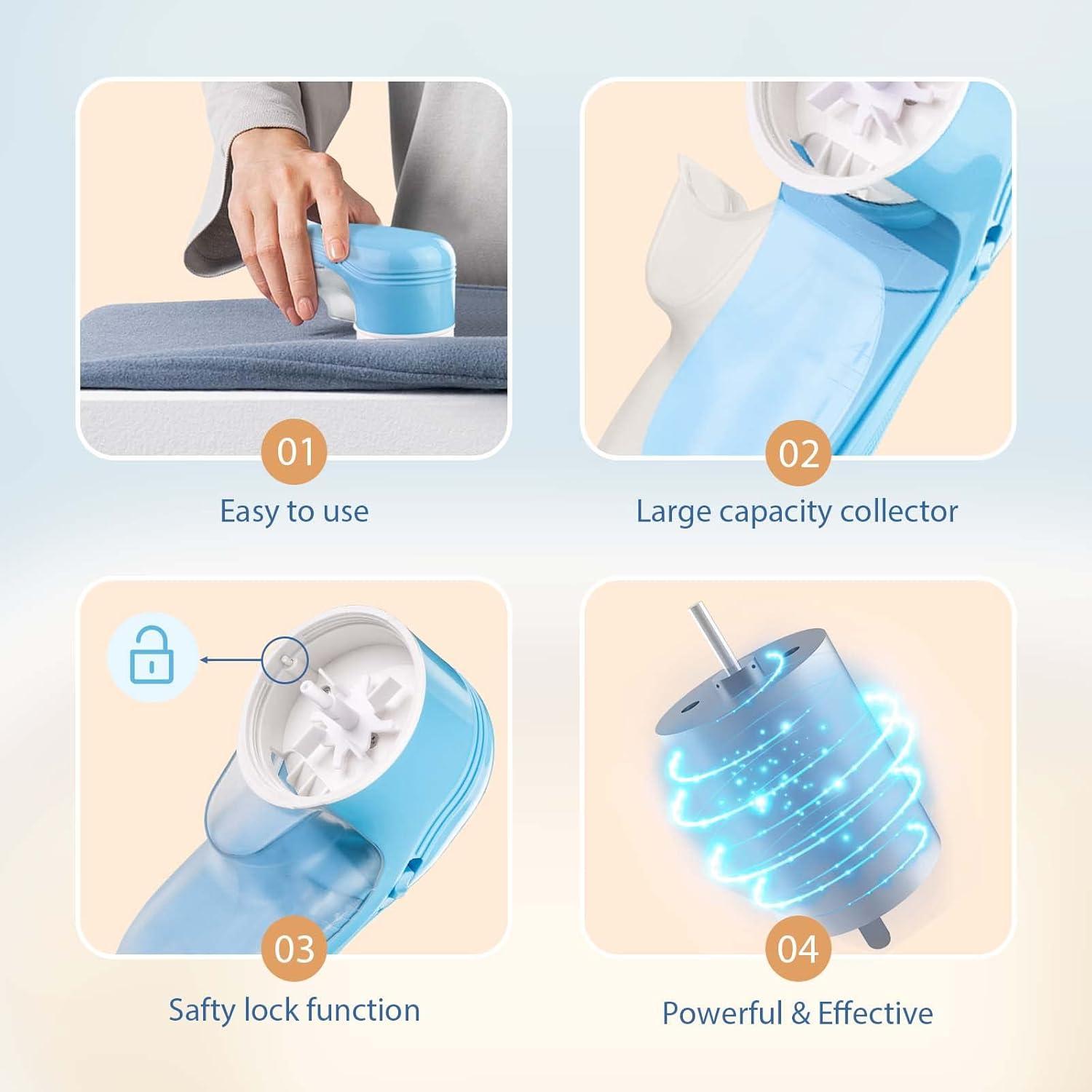 Afeitadora de tela Bubbacare Blue-A recargable USB 3 cuchillas