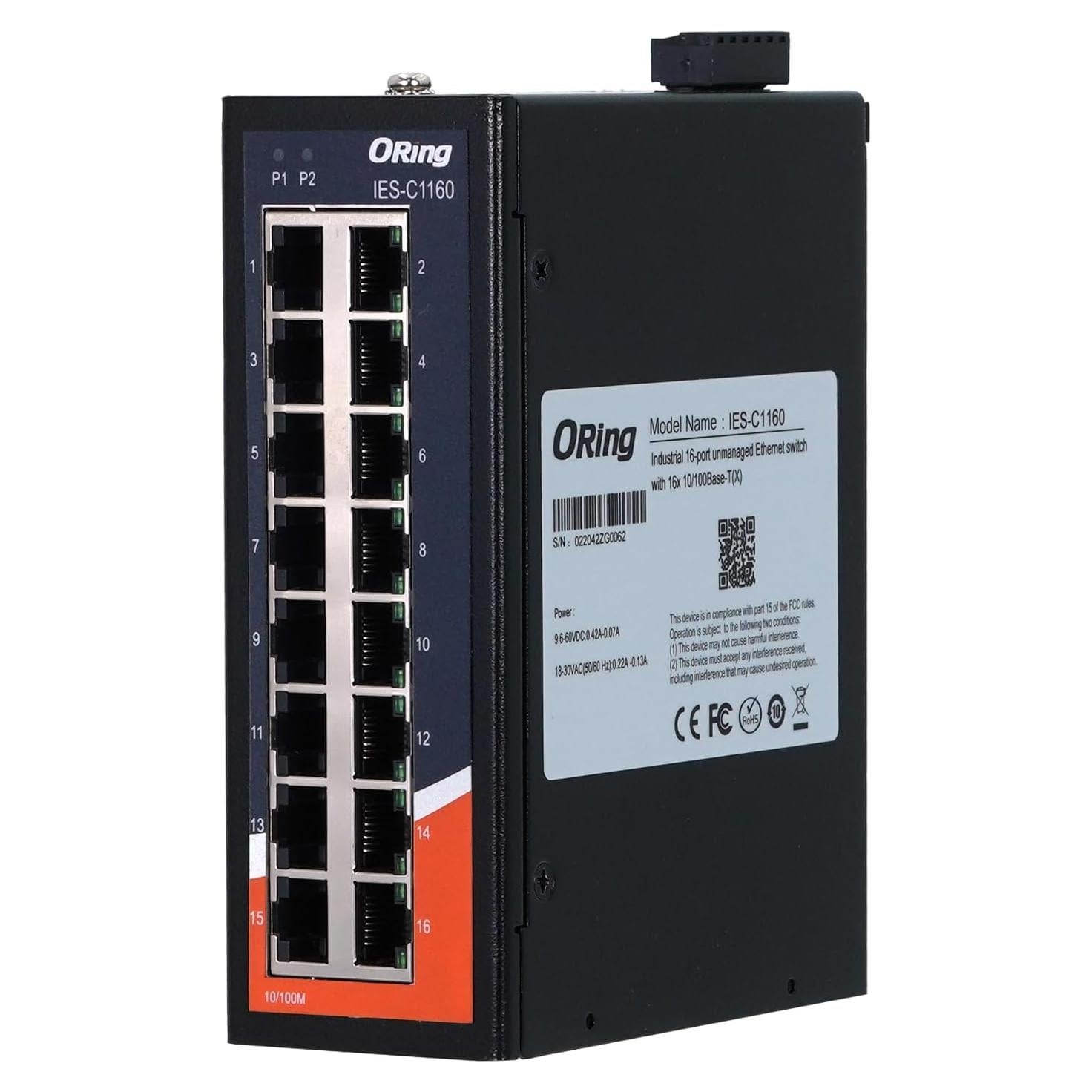 Interruptor Industrial ORing IES-C1160 16 Puertos Ethernet 10/100