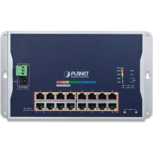Interruptor Industrial Planet WGS-4215-16P2S 16 Puertos PoE