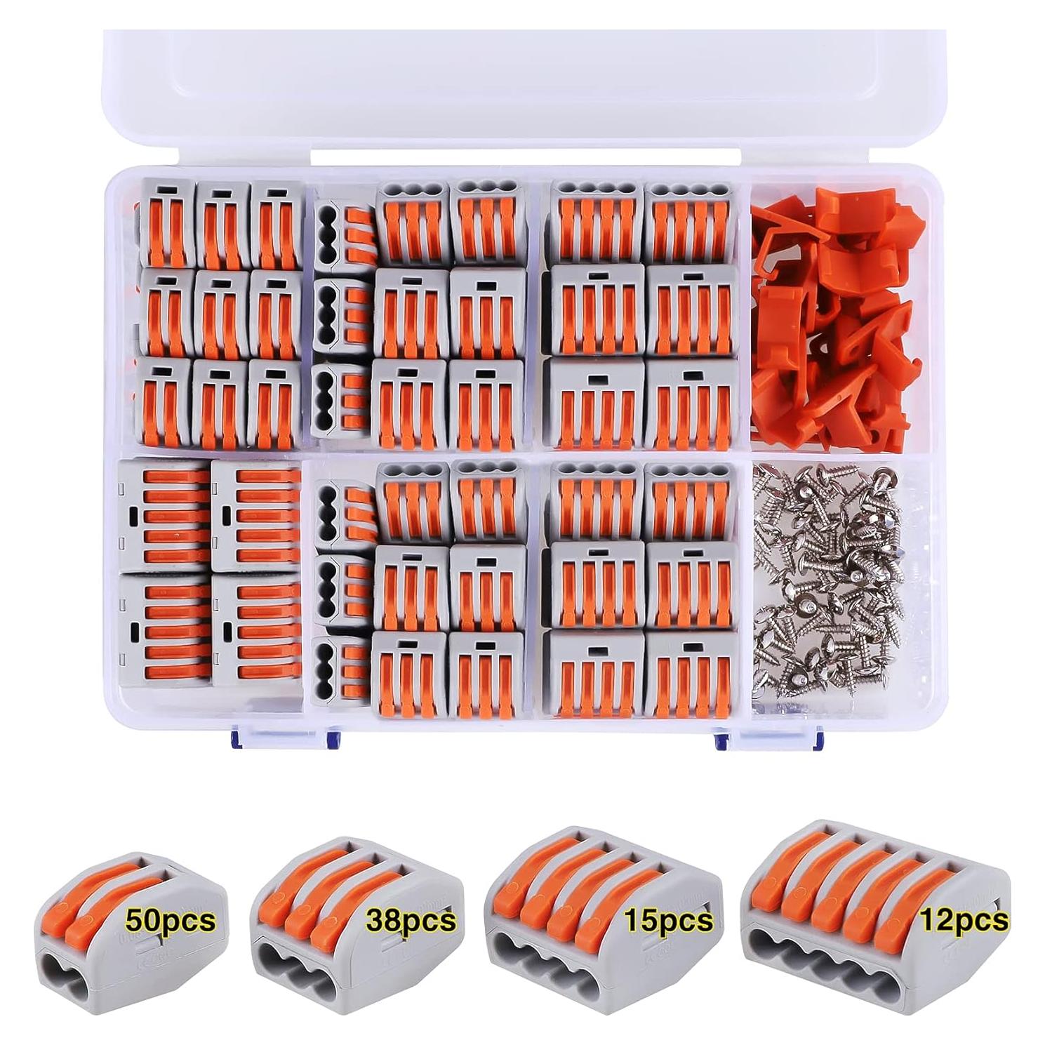 Conectores Eléctricos de Palanca XHF 115 PCS 28-12 AWG