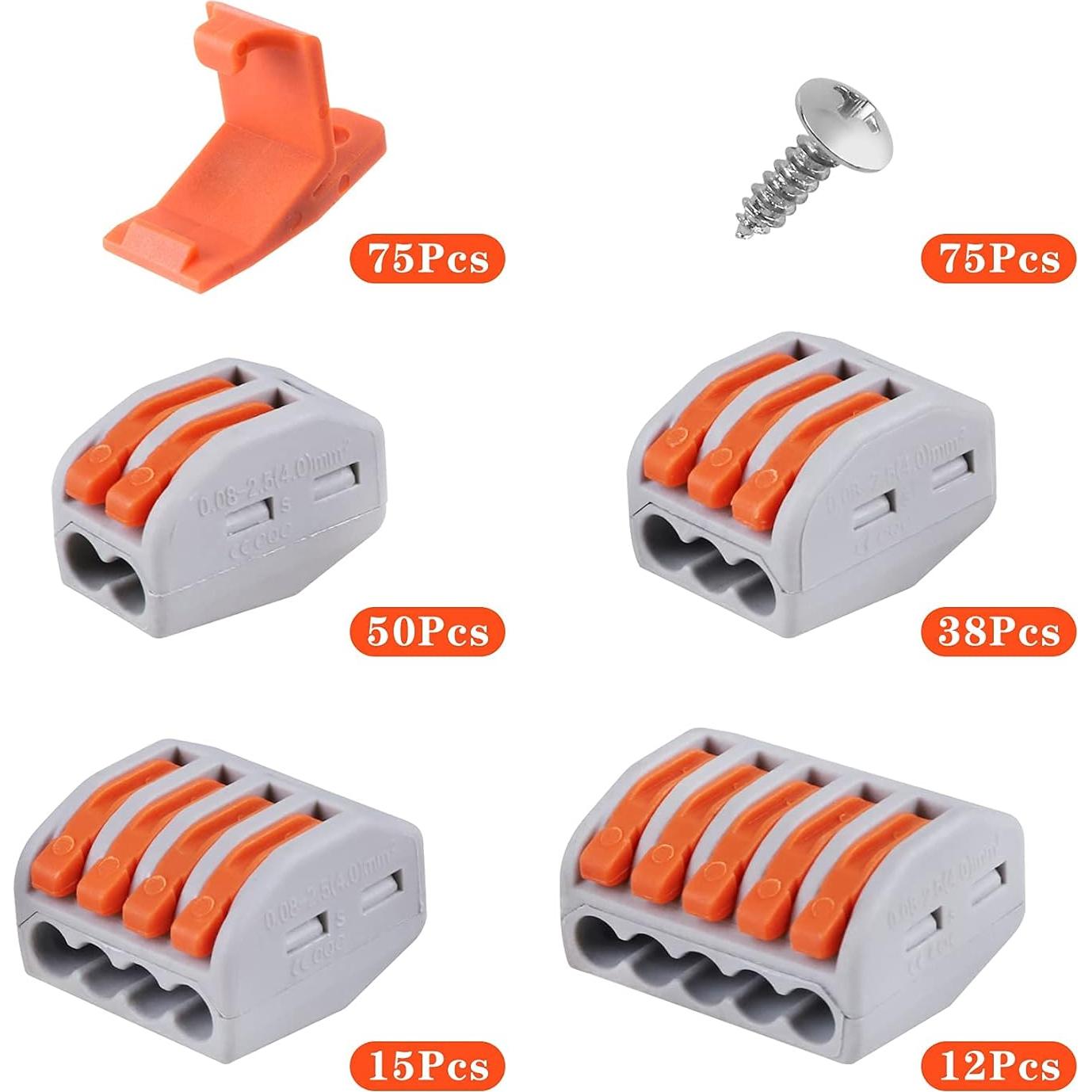 Conectores Eléctricos de Palanca XHF 115 PCS 28-12 AWG