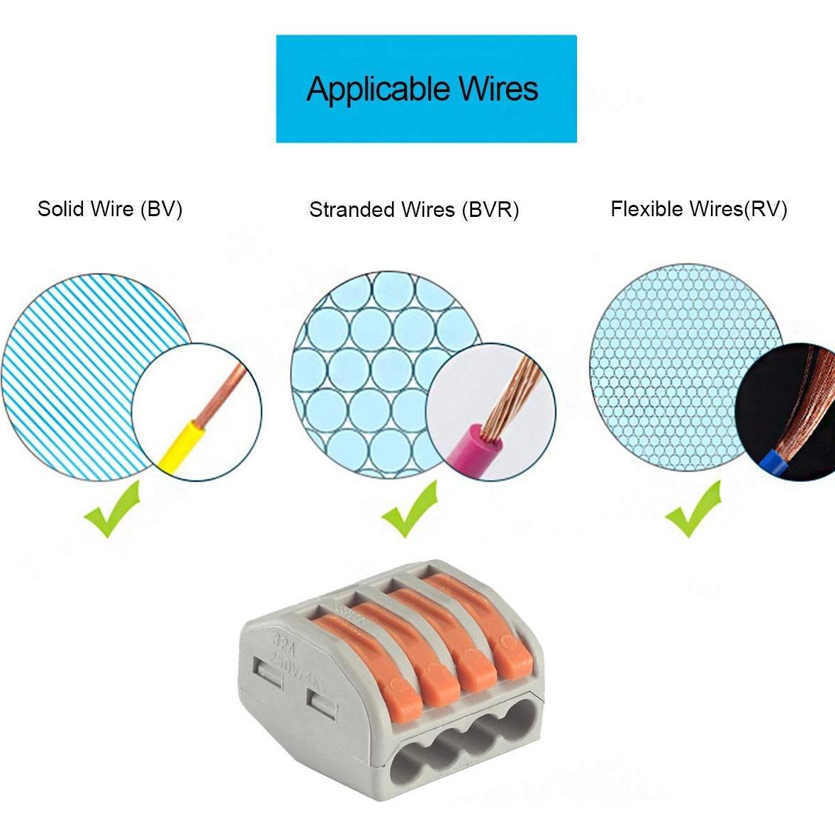 Conectores Eléctricos de Palanca XHF 115 PCS 28-12 AWG