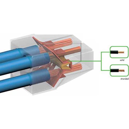 Tuercas de Pared WAGO 773 - 300pc Conectores de Cable Push