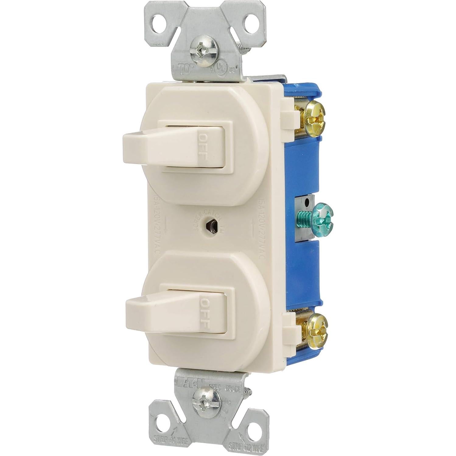 Interruptor Eaton 271LA 15A 120/277V Palanca Almendra Clara