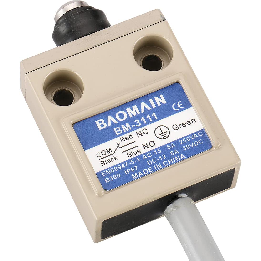 Interruptor de Límite Baomain BM-3111 SPDT IP67 1NO+1NC