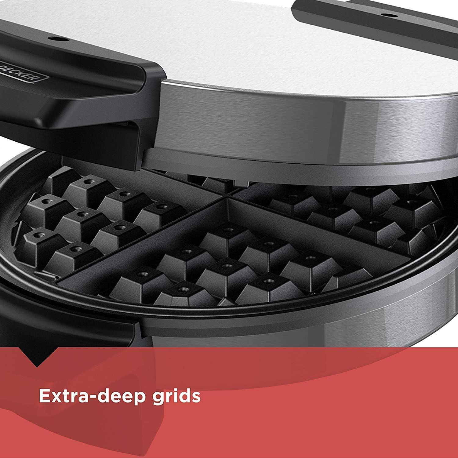 Máquina de Waffles Tradicional BLACK+DECKER WMB500 Acero Inoxidable