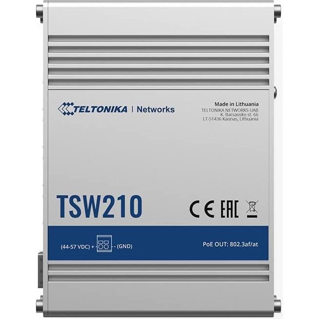 Interruptor Industrial Teltonika TSW210, 8 Puertos Ethernet, 2 SFP