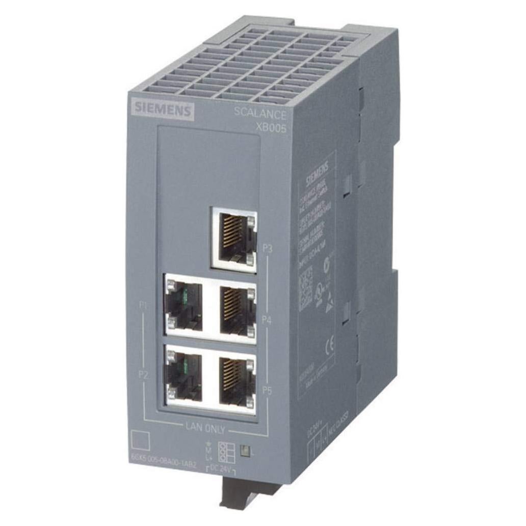 Interruptor Ethernet Industrial Siemens 6GK50050BA001AB2 24V 5 Puertos
