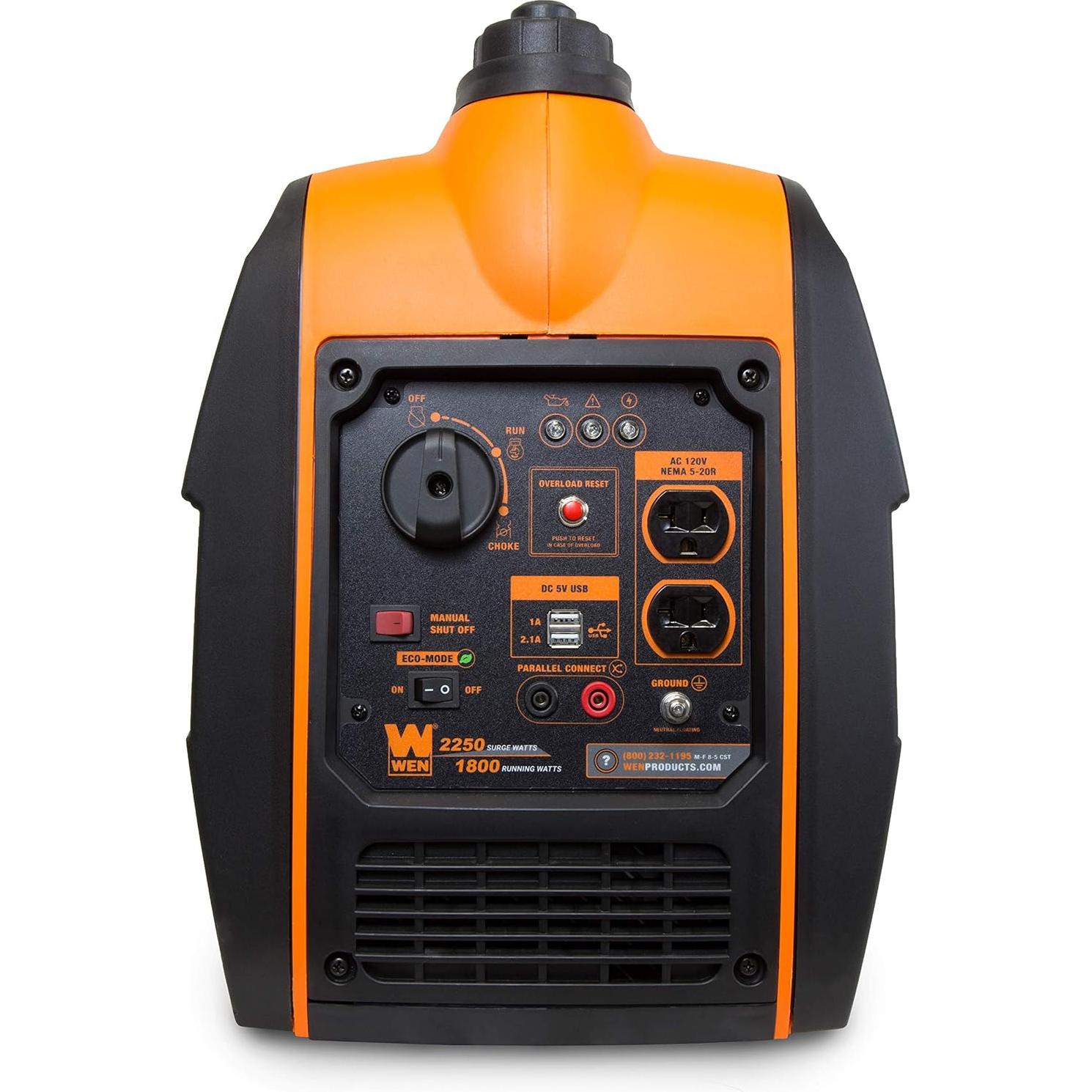 Generador Inversor WEN 56225i 2250W Gas Portátil Silencioso