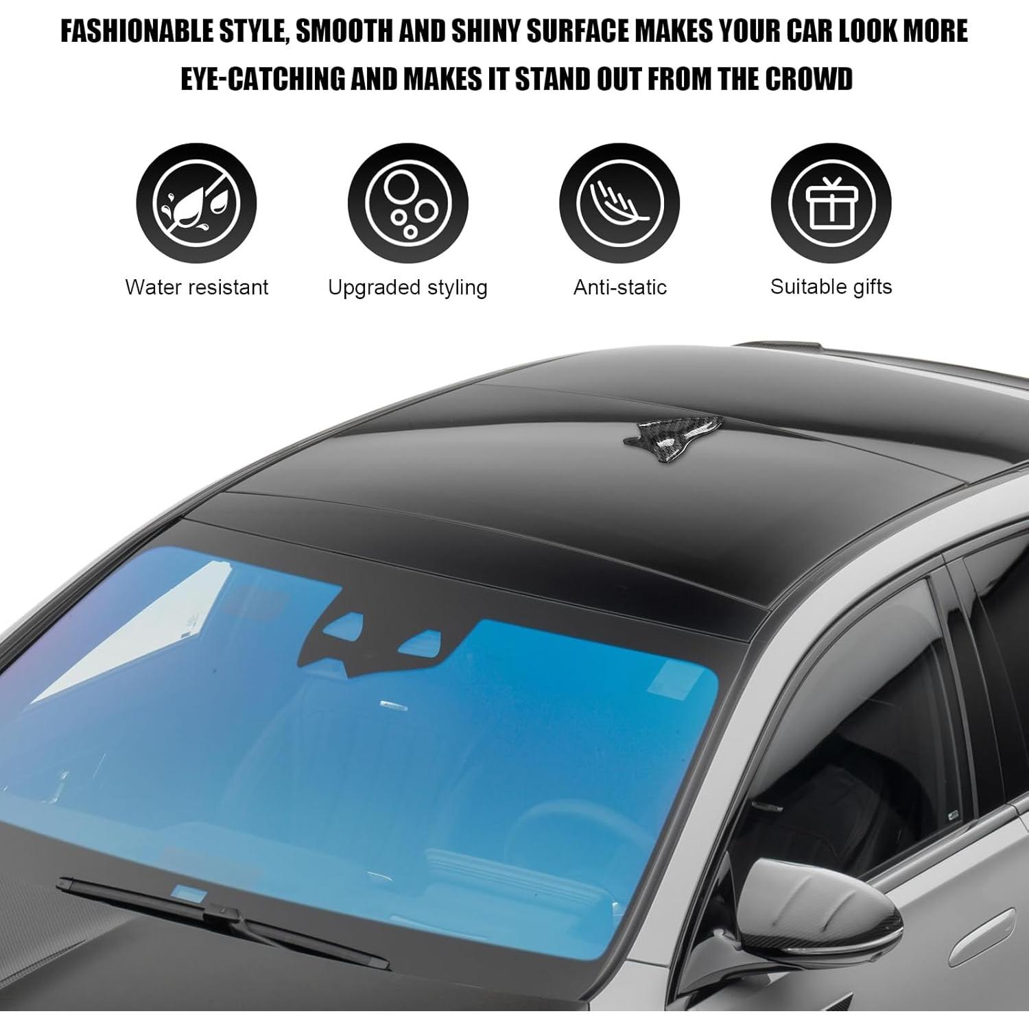 10 PCS Difusores de Aleta de Tiburón YTFRL para Auto - Fibra de Carbono