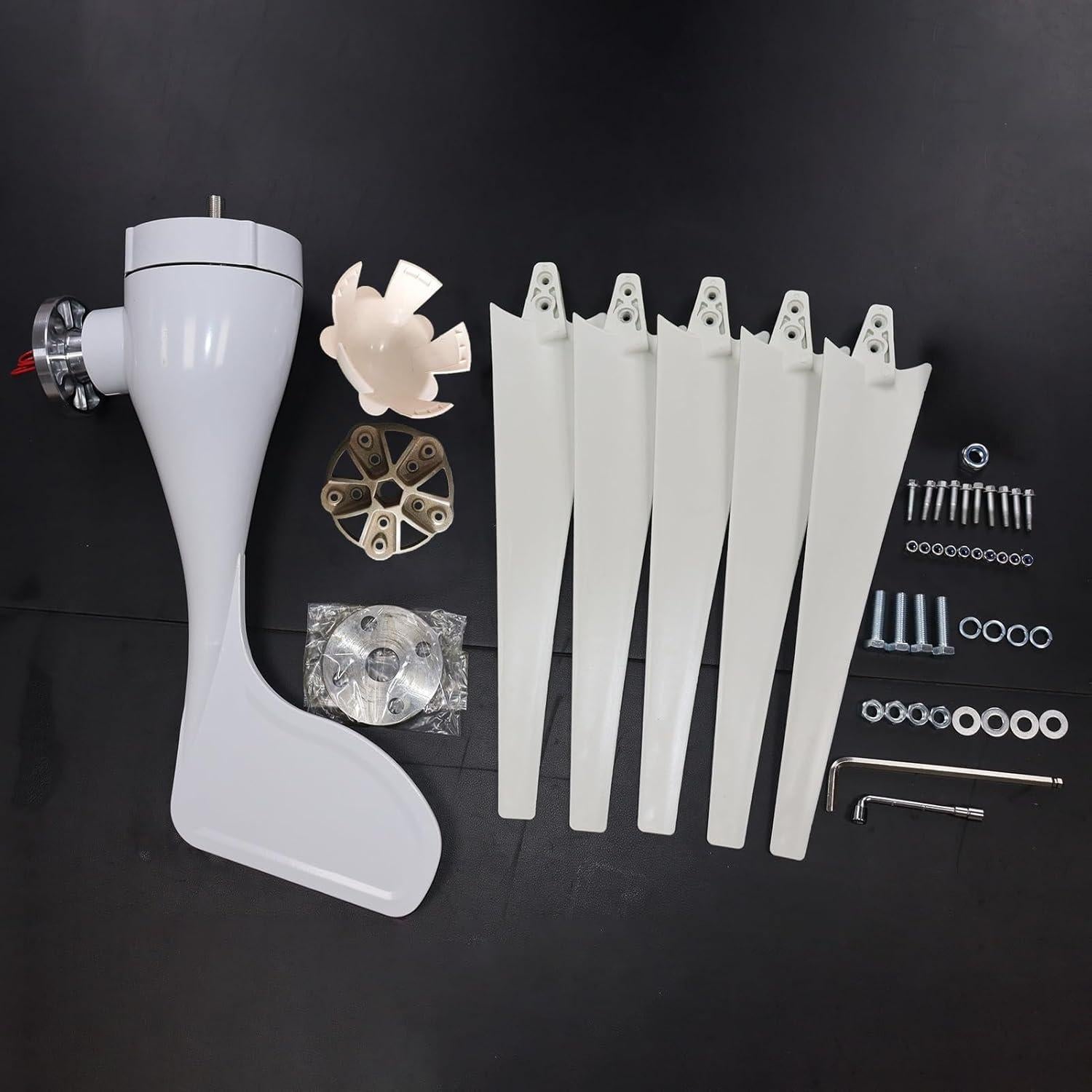 Generador Eólico Awjaisca 1200W 5 Palas Bajo Ruido 2.5m/s