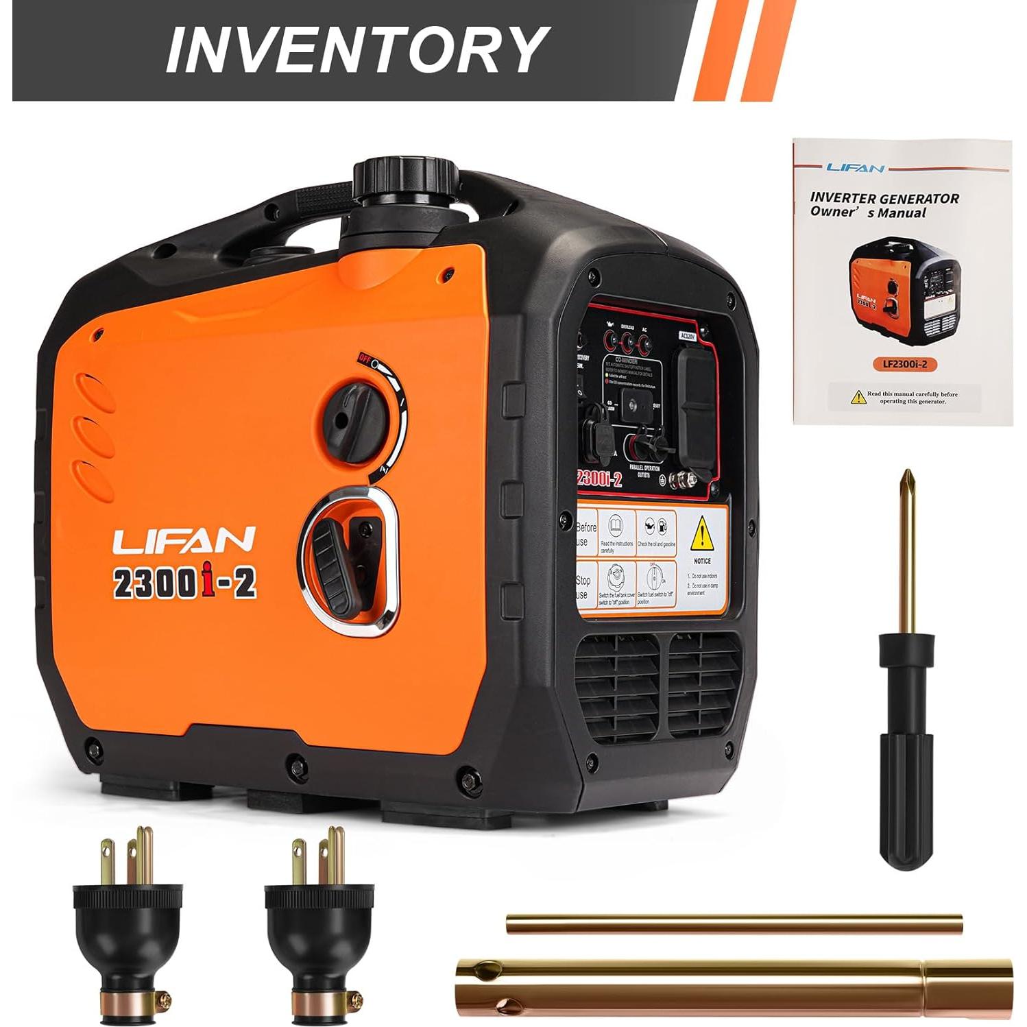 Generador Inversor Lifan 2300W Gasolina Silencioso Portátil