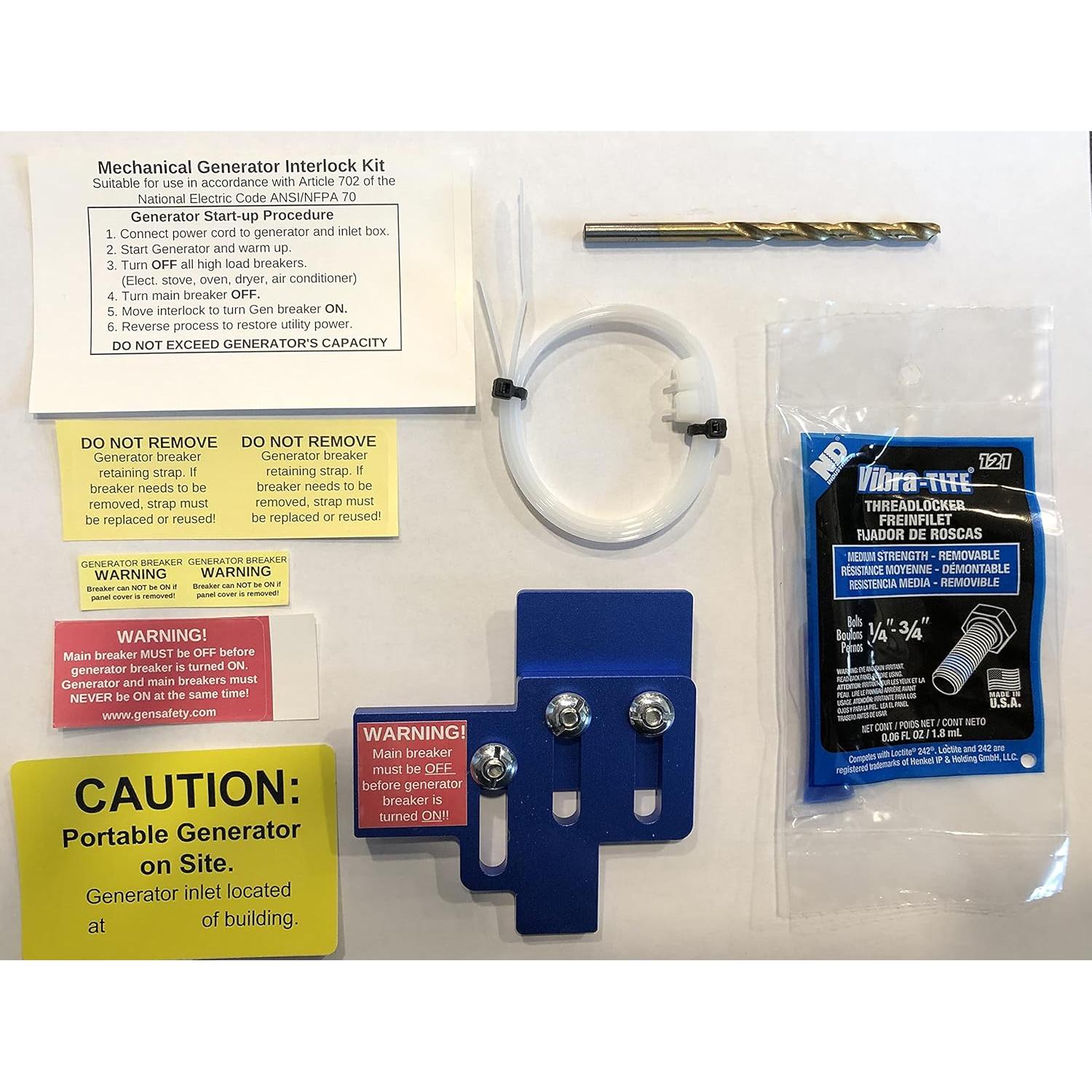 Kit de Interbloqueo GenSafety SM200 para Paneles Siemens y Murray 150A/200A