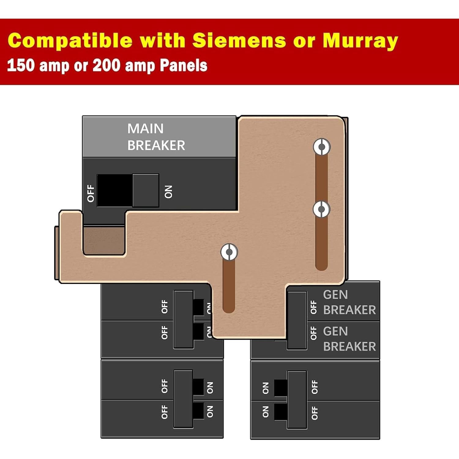 Kit de Interbloqueo de Generador Natupal SIE-P2 150/200A