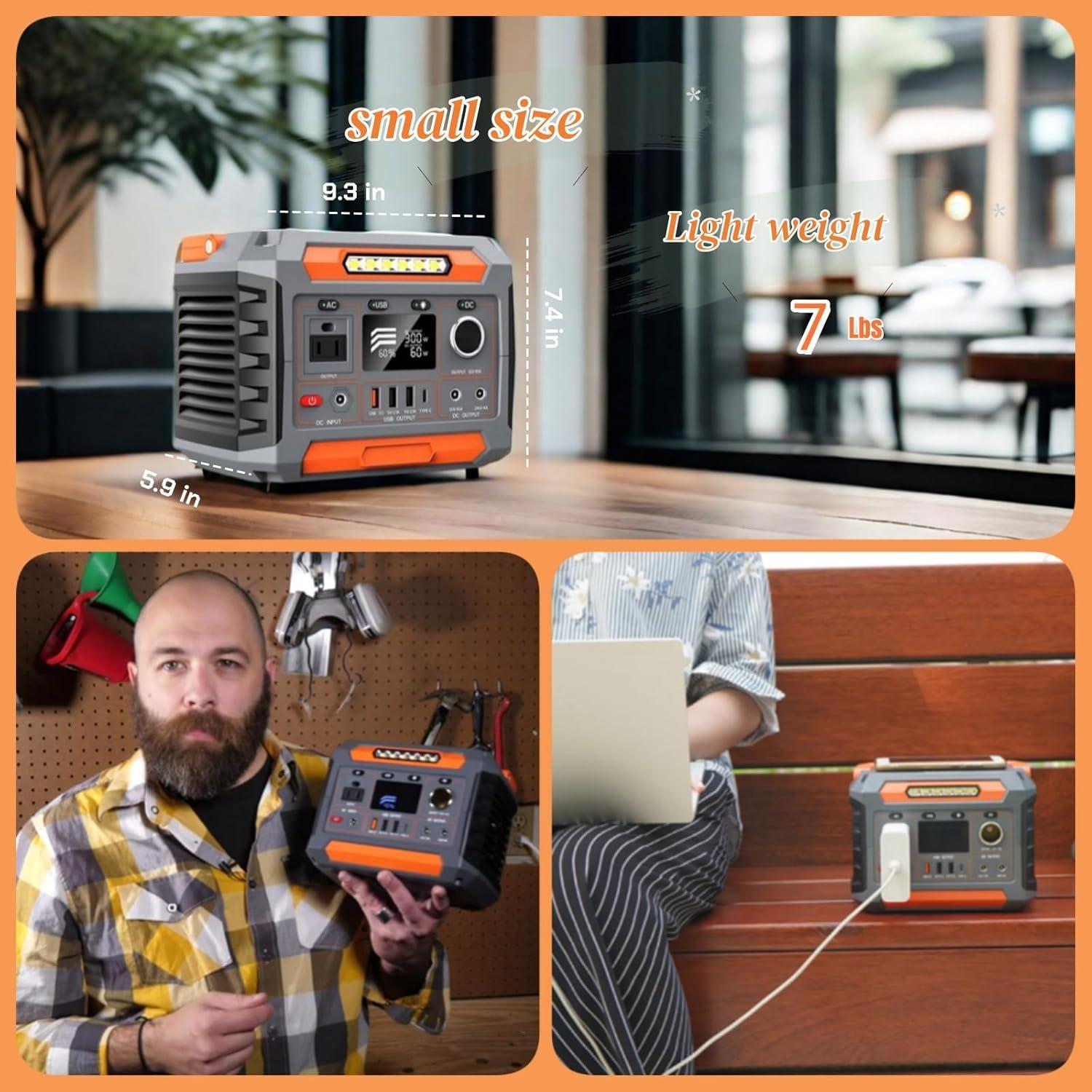 Estación de Energía Portátil OTHC A3B 300W 288Wh Carga Rápida