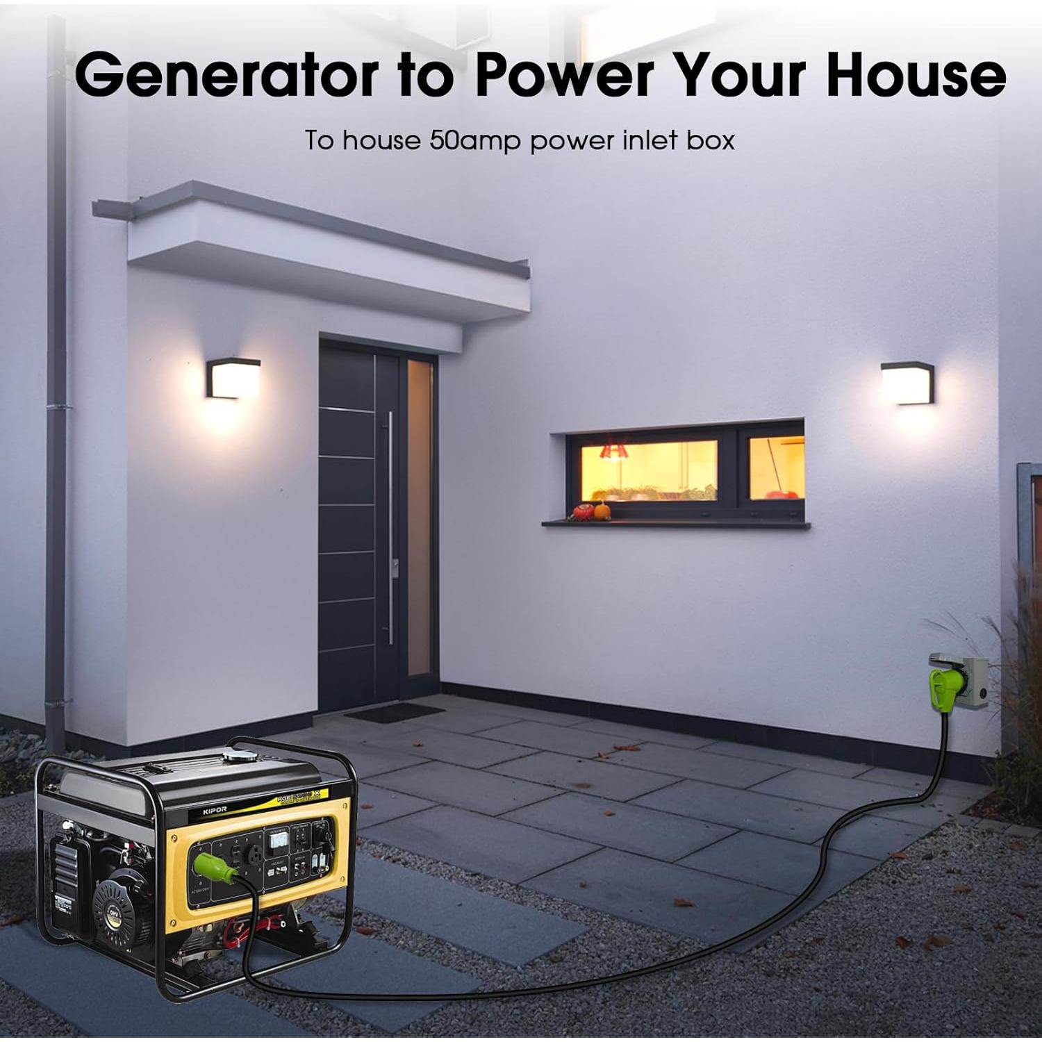 Cable de extensión generador 7.62m Huyang 30A a 50A NEMA