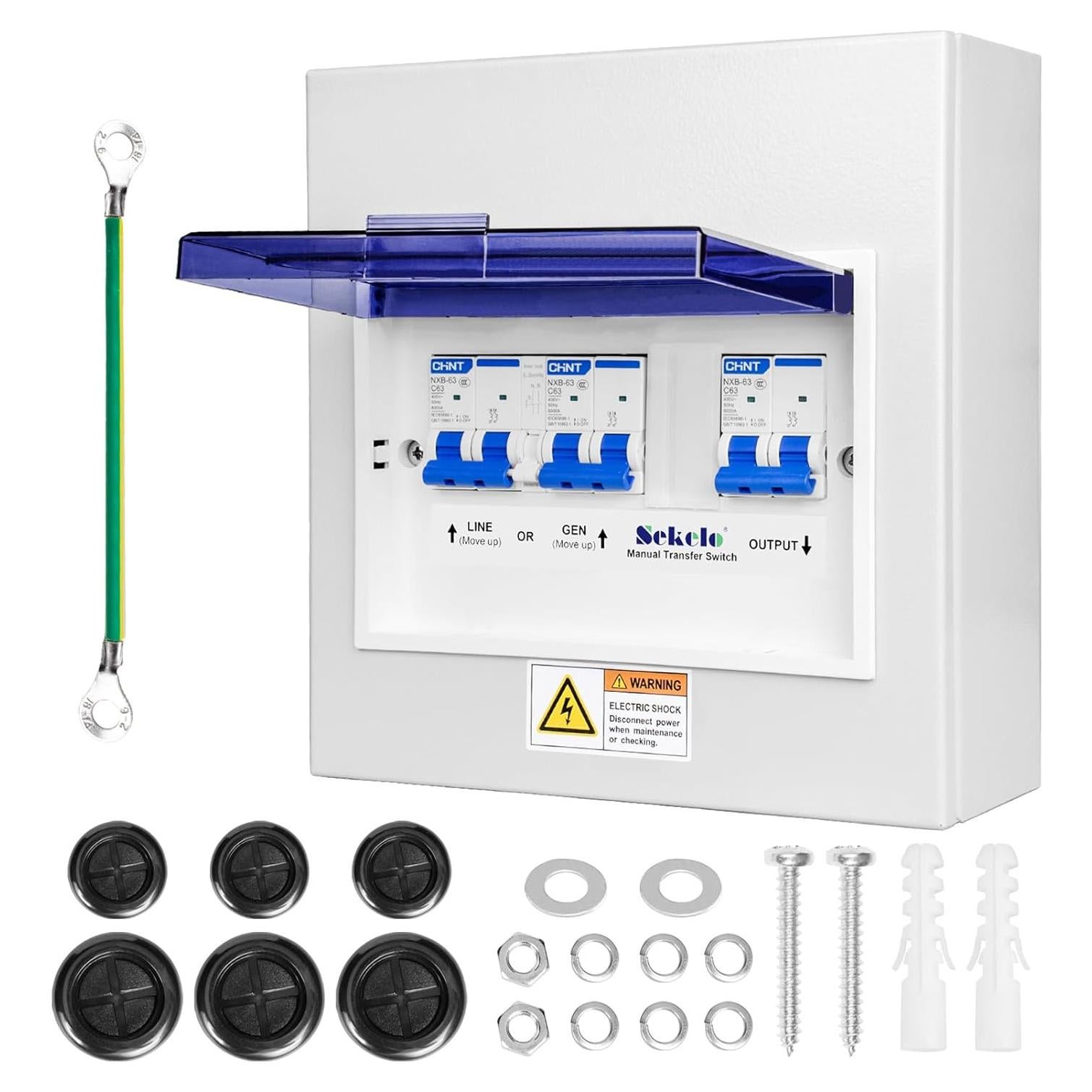 Interruptor de Transferencia Manual Sekelo 63A 120/240V