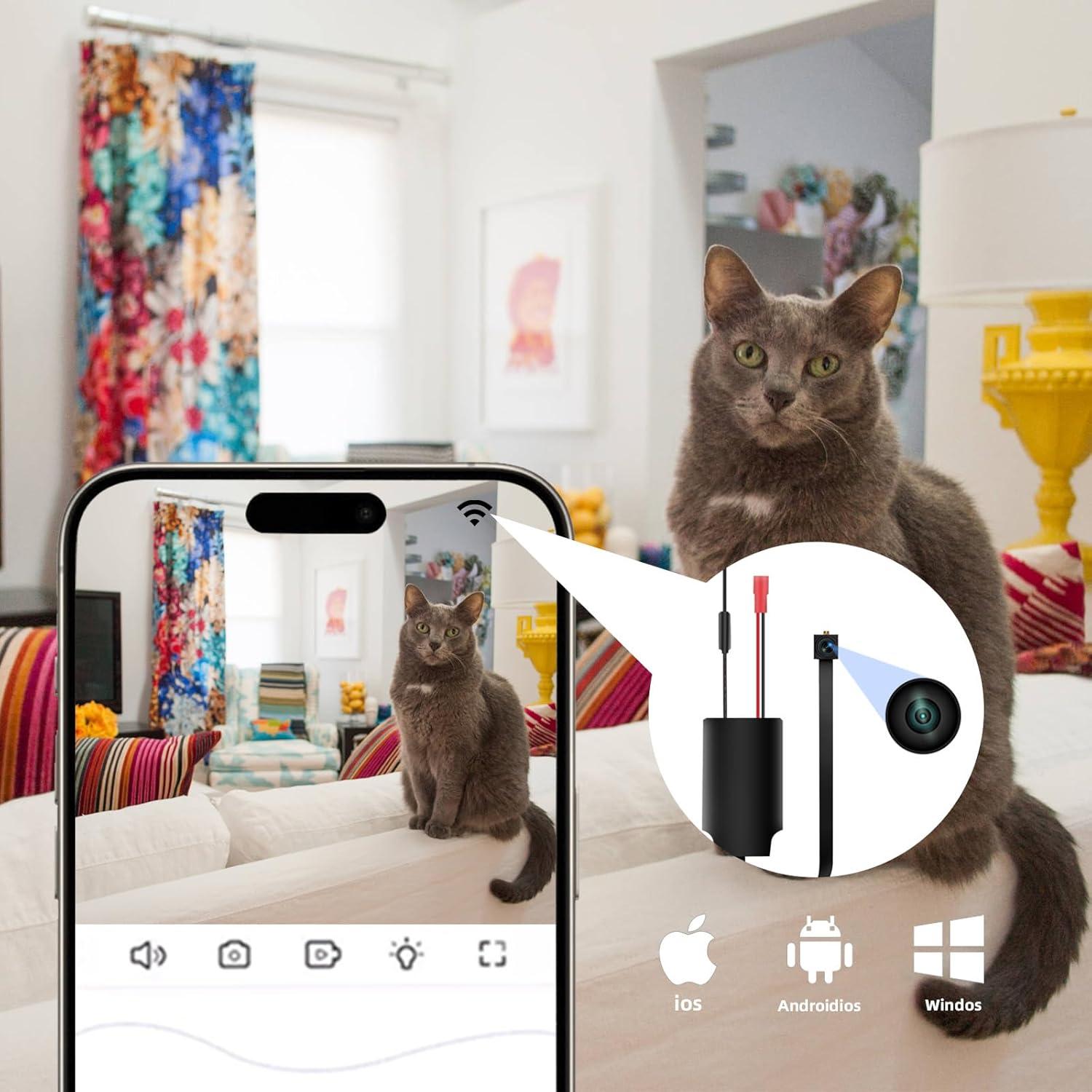 Cámara Oculta Mini DIY Fijawee HD 1080p WiFi Vigilancia