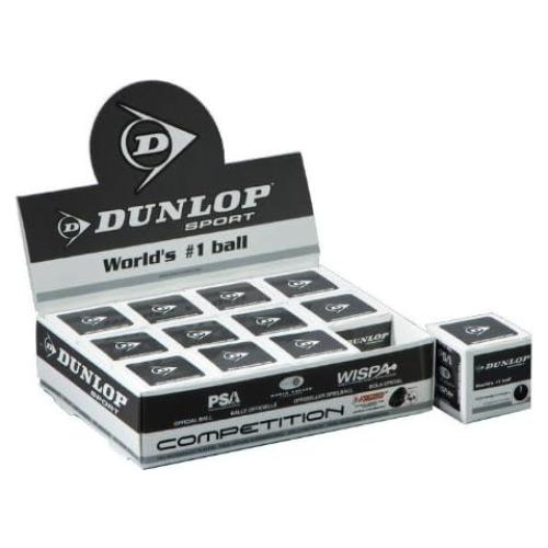 Pelotas de Squash Competición Dunlop - Docena 12 Unidades