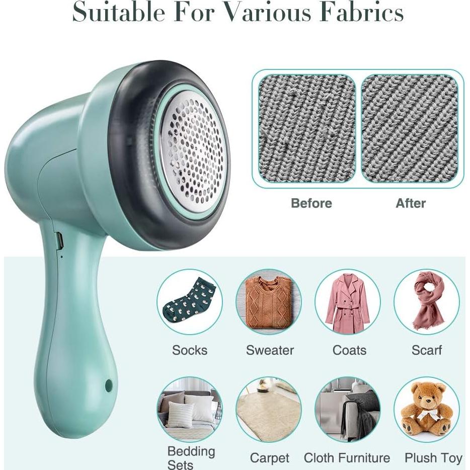 Quitapelusas Katouigb Recargable USB 3 Cuchillas Eficiente